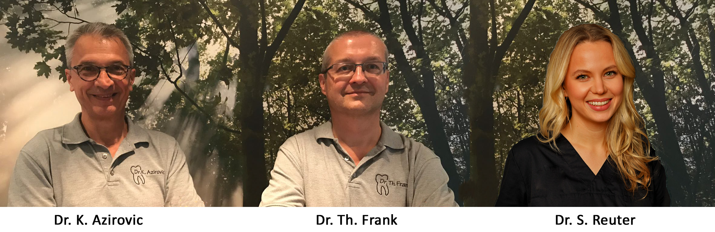 Dr. Azirovic (li.) - Dr. Frank - Dr. Reuter (re.)